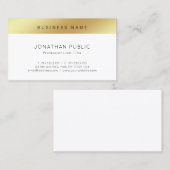 Cooles Minimalistic modernes glattes Visitenkarte (Vorne/Hinten)