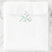 Cooles Mint Geometric Deko Cube Muster Dreieckiger Aufkleber (Tasche)