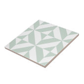 Cooles Mint Geometric Deko Cube Muster Fliese (Seite)