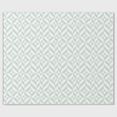 Cooles Mint Geometric Deko Cube Muster Geschenkpapier (Flach)