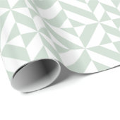 Cooles Mint Geometric Deko Cube Muster Geschenkpapier (Rolleneckpunkt)