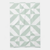 Cooles Mint Geometric Deko Cube Muster Handtuch (Vertikal)