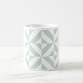 Cooles Mint Geometric Deko Cube Muster Kaffeetasse (Mittel)