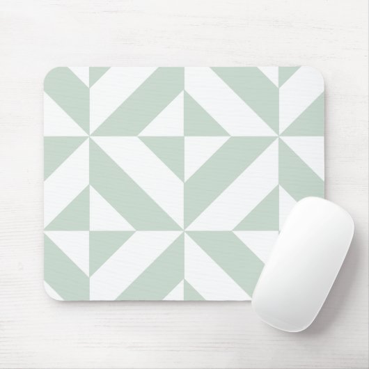 Cooles Mint Geometric Deko Cube Muster Mousepad (Mit Mouse)