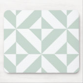 Cooles Mint Geometric Deko Cube Muster Mousepad (Vorne)