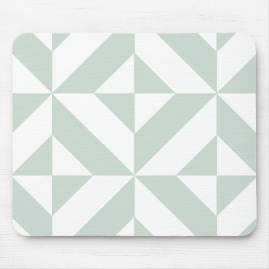 Cooles Mint Geometric Deko Cube Muster Mousepad (Vorne)