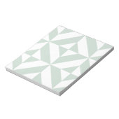 Cooles Mint Geometric Deko Cube Muster Notizblock (Rotiert)