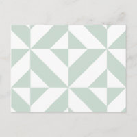 Cooles Mint Geometric Deko Cube Muster