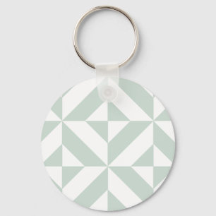 Cooles Mint Geometric Deko Cube Muster Schlüsselanhänger