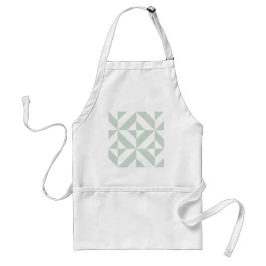 Cooles Mint Geometric Deko Cube Muster Schürze (Vorne)