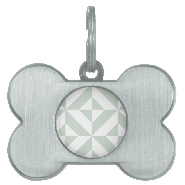Cooles Mint Geometric Deko Cube Muster Tiermarke (Vorderseite)