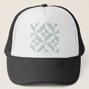 Cooles Mint Geometric Deko Cube Muster Truckerkappe