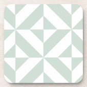Cooles Mint Geometric Deko Cube Muster Untersetzer (Vorderseite)