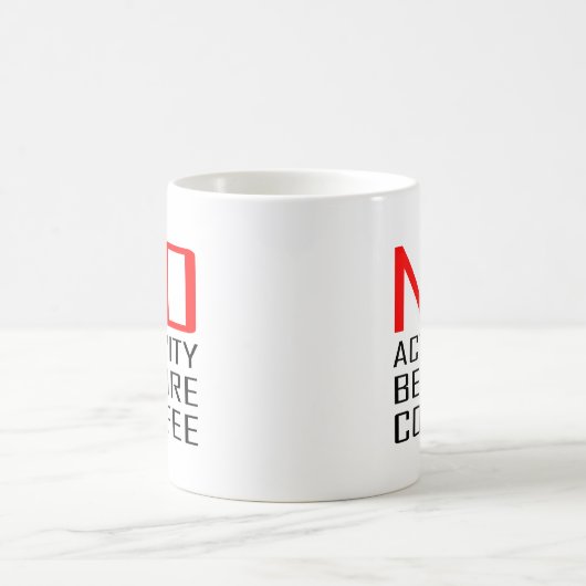 Cooles Mitarbeiter-Geschenk-Zitat keine Tätigkeit Kaffeetasse (Mittel)