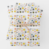 cooles Mittelalter Moderne Geschenkpapier Set (Beispiel)