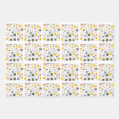 cooles Mittelalter Moderne Geschenkpapier Set (Vorderseite)