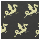 Cooles mittelalterliches Drachenmuster Stoff (Nahaufnahme)