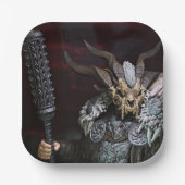 Cooles mittelalterliches Thema Pappteller (Vorderseite)