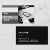 Cooles mobiles StahlAuto-einzeln Visitenkarte (Vorne/Hinten)
