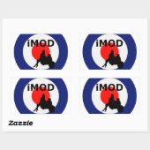 Cooles Mod Rechteckiger Aufkleber (Blatt)