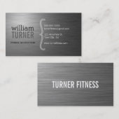 COOLES MODERN-Einfach-Textdesign aus Edelstahl Visitenkarte (Vorne/Hinten)