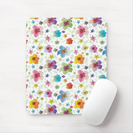 Cooles Modern Fun Blume Muster Mousepad (Mit Mouse)