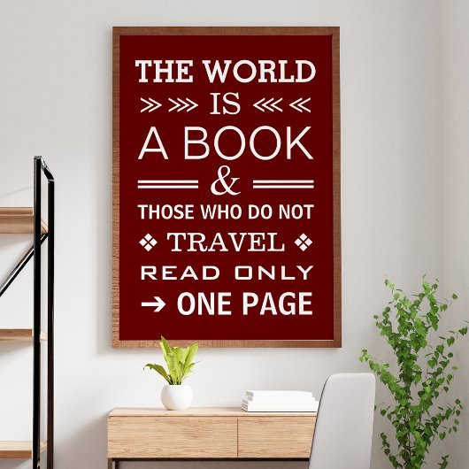 Cooles Modern inspirierendes Reiseziffer Poster