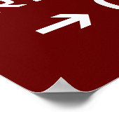 Cooles Modern inspirierendes Reiseziffer Poster (Ecke)