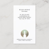 Cooles Modern Wine Flasche Sommelier Logo Visitenkarte (Rückseite)
