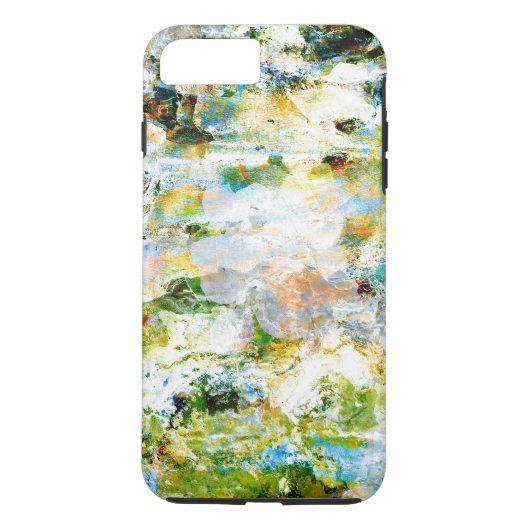 Cooles modernes Abstraktes Grünbild Design Case-Mate iPhone Hülle (Rückseite)