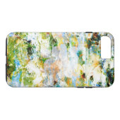 Cooles modernes Abstraktes Grünbild Design Case-Mate iPhone Hülle (Rückseite (Horizontal))