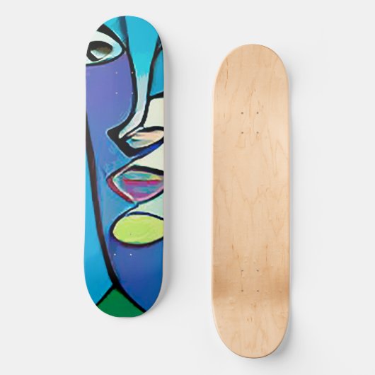 Cooles modernes Abstraktes Skateboard (Vorderseite)