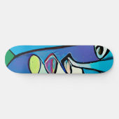Cooles modernes Abstraktes Skateboard (Horizontal)