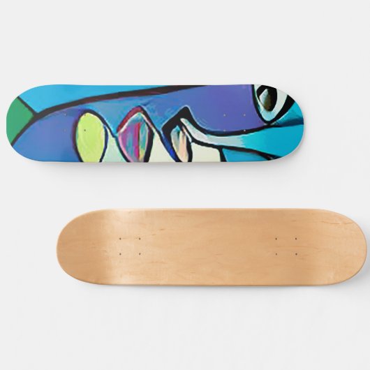 Cooles modernes Abstraktes Skateboard (Horizontal)