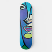 Cooles modernes Abstraktes Skateboard (Vorderseite)