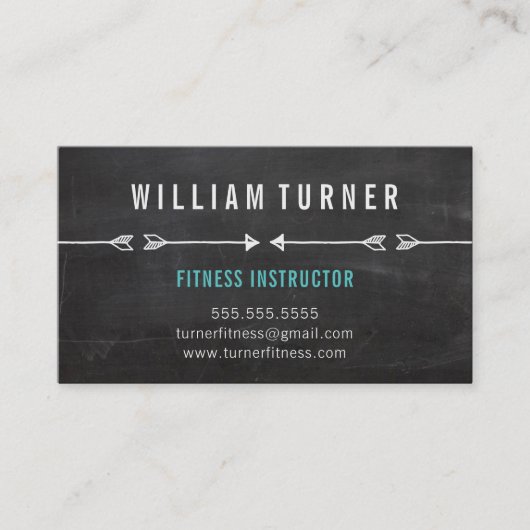 COOLES MODERNES ARROW, einfache Skizze, trendige T Visitenkarte (Vorderseite)