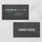 COOLES MODERNES ARROW, einfaches Text, trendige Ta Visitenkarte (Vorne/Hinten)