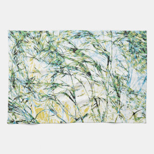 Cooles modernes Blumenmuster Blume Design Handtuch