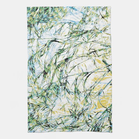 Cooles modernes Blumenmuster Blume Design Handtuch (Vertikal)