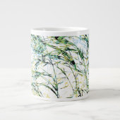 Cooles modernes Blumenmuster Blume Design Jumbo-Tasse (Vorderseite)