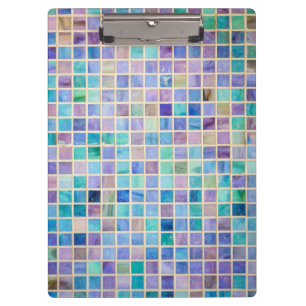 Cooles modernes buntes des Glasfliesen-Mosaiks Klemmbrett