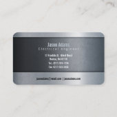 Cooles modernes des Elektroingenieur-| Visitenkarte (Rückseite)