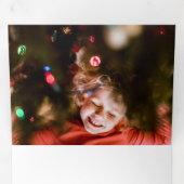 Cooles, modernes Drehbuch Dreifach Gefaltete Urlaubskarte (Innen Erste Seite)