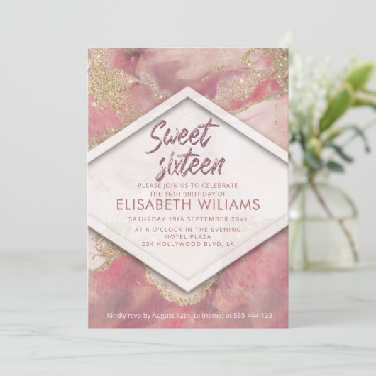 Cooles modernes Duftwasser Einladung (Stehend Vorderseite)