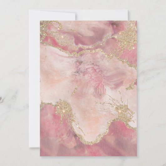 Cooles modernes Duftwasser Einladung (Rückseite)