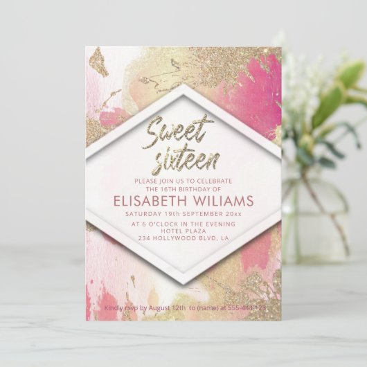 Cooles modernes Duftwasser Einladung (Stehend Vorderseite)