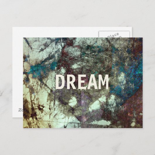 Cooles modernes, einzigartiges abstraktes Malerdes Postkarte (Vorne/Hinten)