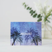 Cooles, modernes, einzigartiges Miami-Design Postkarte (Stehend Vorderseite)