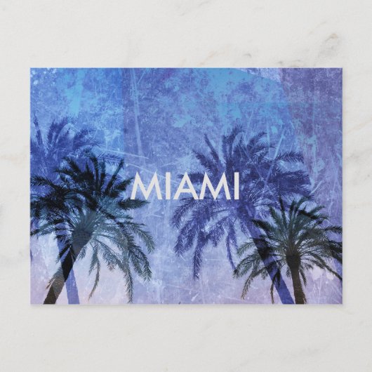 Cooles, modernes, einzigartiges Miami-Design Postkarte (Vorderseite)