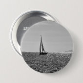 Cooles modernes Foto von Segelbooten im Sommer Button (Vorne & Hinten)